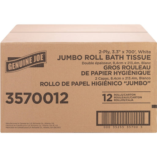 Genuine Joe Jumbo Jr Dispenser Bath Tissue Roll