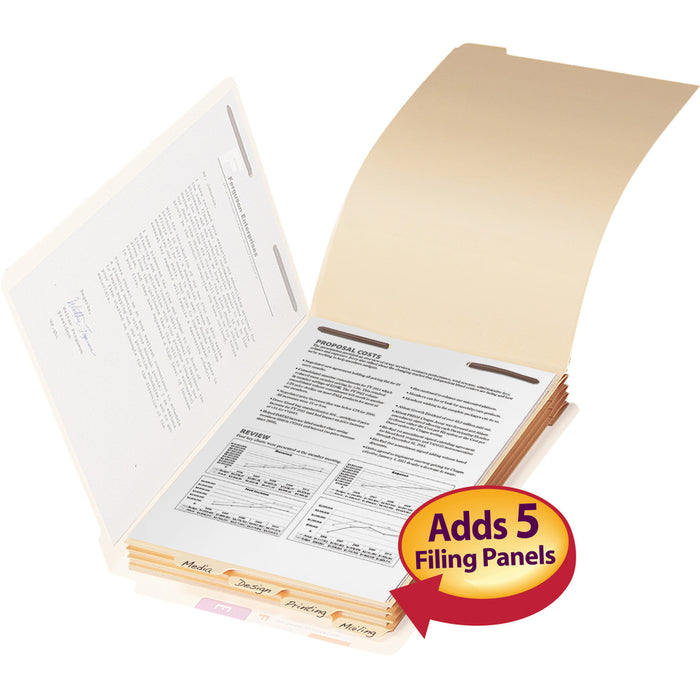 Smead 1/5 Tab Cut Legal Recycled Classification Folder