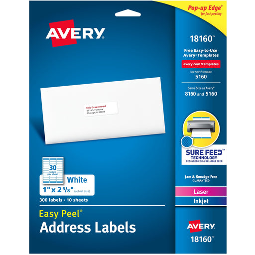 Avery® Easy Peel Address Labels - Sure Feed Technology