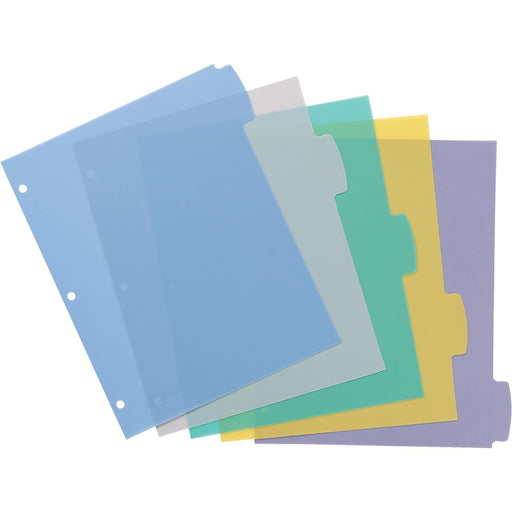 Avery® Big Tab Write & Erase Durable Dividers, 5 Multicolor Tabs
