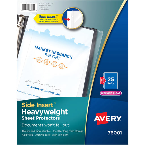 Avery® Side Insert Sheet Protectors