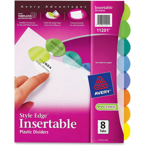 Avery® Style Edge Insertable Dividers
