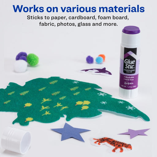 Avery® Glue Stic with Disappearing Purple Color