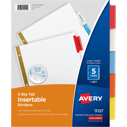 Avery® Worksaver Big Insertable Tab Index Dividers