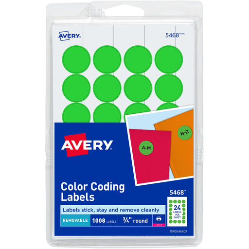 Avery® Removable Color-Coding Labels
