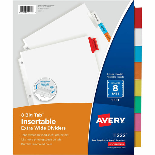 Avery® Big Tab Insertable Extra-Wide Dividers