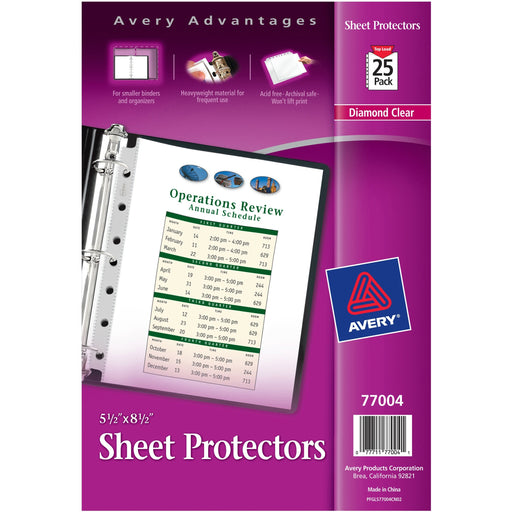 Avery® Mini Diamond Clear Heavyweight Sheet Protectors