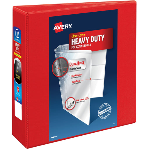 Avery® Heavy-Duty View Red 3" Binder (79325)