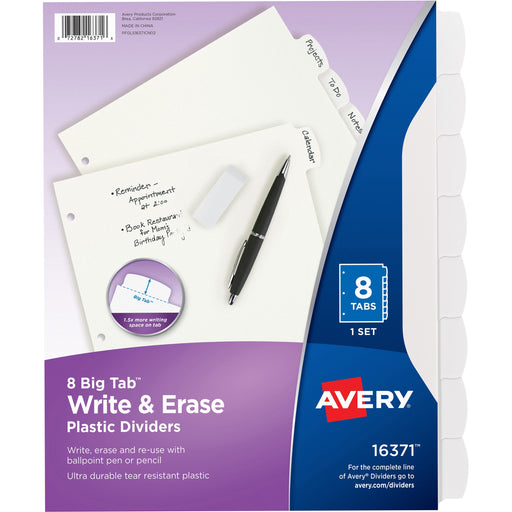 Avery® Big Tab Write & Erase Dividers