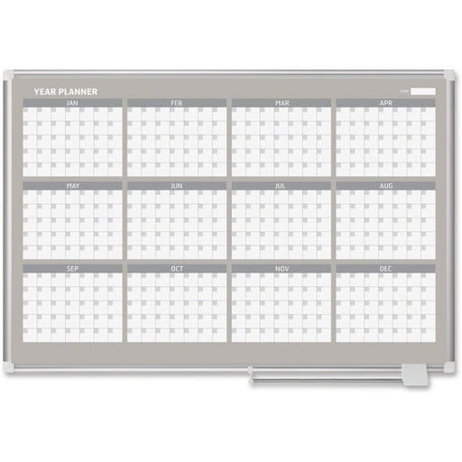 MasterVision 48" 12-month Calendar Planning Board