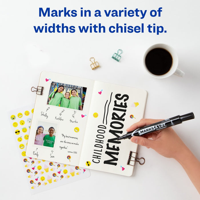 Avery® Marks A Lot Permanent Markers - Large Desk-Style Size