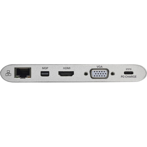 Tripp Lite USB-C Dock, Dual Display - 4K HDMI/mDP, VGA, USB 3.2 Gen 1, USB-A/C Hub, GbE, Memory Card, 100W PD Charging