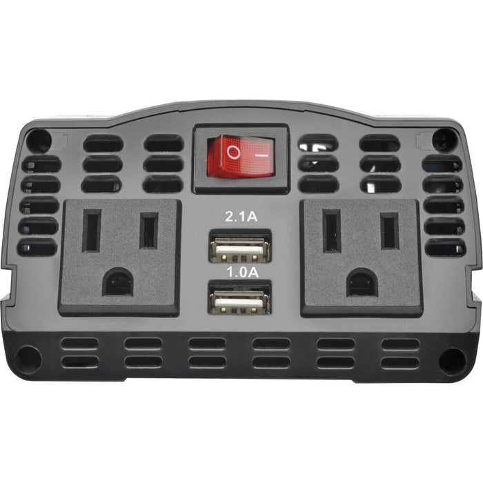 Tripp Lite 375W Car Power Inverter 2 Outlets 2-Port USB Charging AC to DC