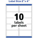 Avery® 2" x 4" Labels, Ultrahold, 5,000 Labels (95523)