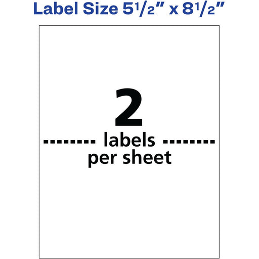 Avery® 5-1/2" x 8-1/2" Labels, Ultrahold, 1,000 Labels (95526)