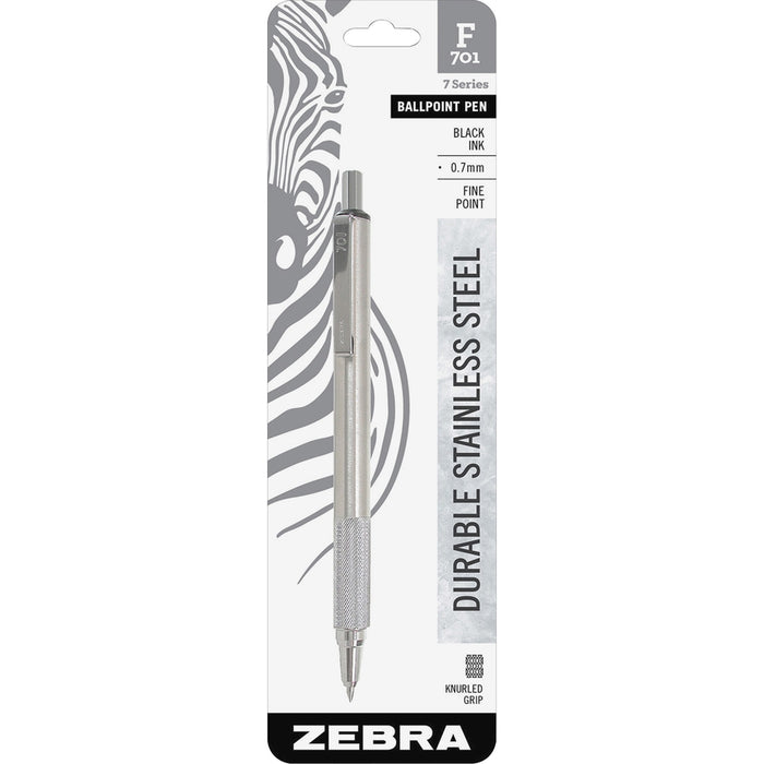 Zebra Pen STEEL 7 Series F-701 Retractable Ballpoint Pen