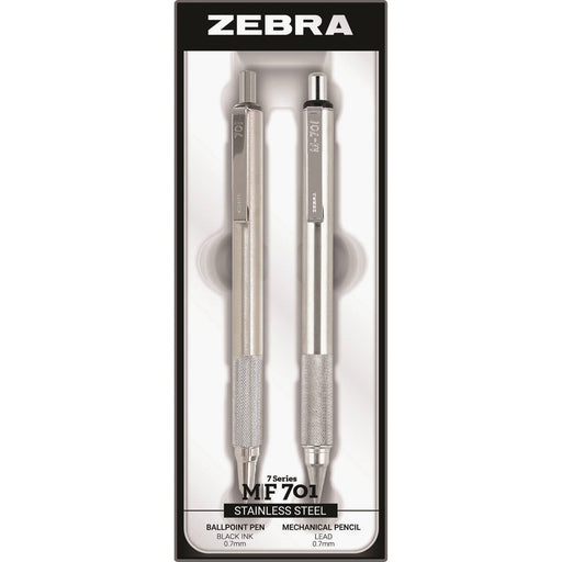 Zebra STEEL 7 Series M/F 701 Mechanical Pencil & Ballpoint Pen Set