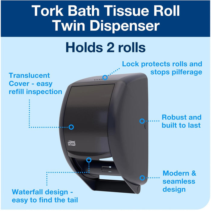 TORK Bath Tissue Roll Twin Dispenser