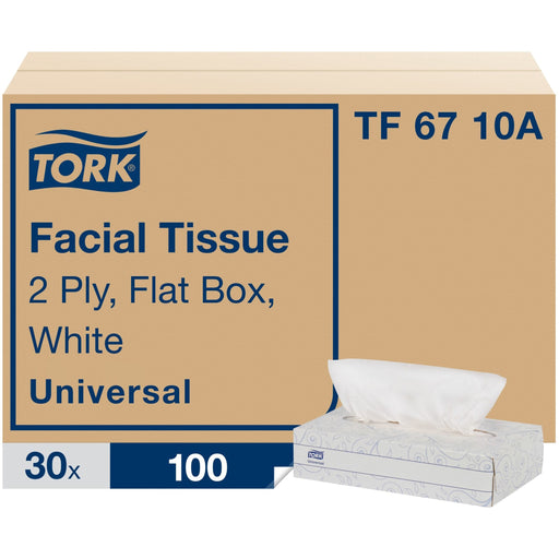 TORK Universal Facial Tissue Flat Box