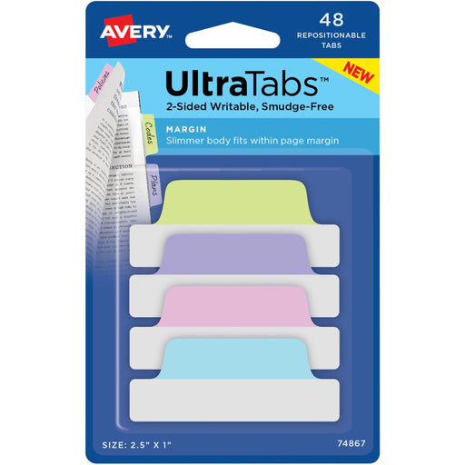 Avery® UltraTabs Repositionable Margin Tabs