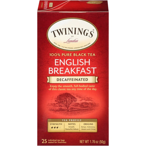 Twinings of London Decaf English Breakfast Black Tea Bag