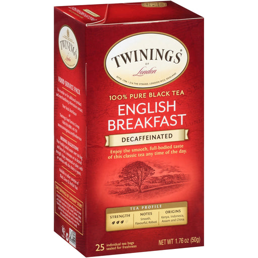 Twinings of London Decaf English Breakfast Black Tea Bag