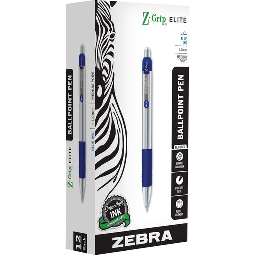 Zebra Pen Z-Grip Elite Metal Retractable Ballpoint Pen