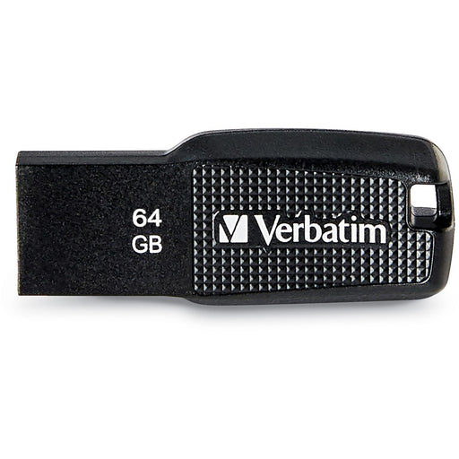 Verbatim 64GB Ergo USB Flash Drive - Black