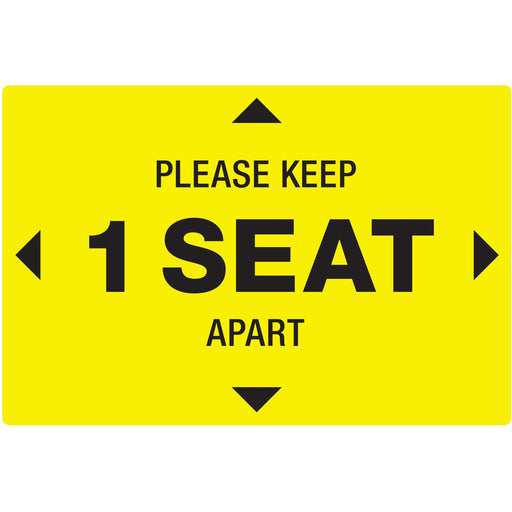 Avery® Surface Safe PLEASE KEEP 1 SEAT APART Decals