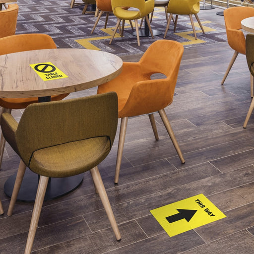 Avery® Surface Safe TABLE CLOSED Preprinted Decals