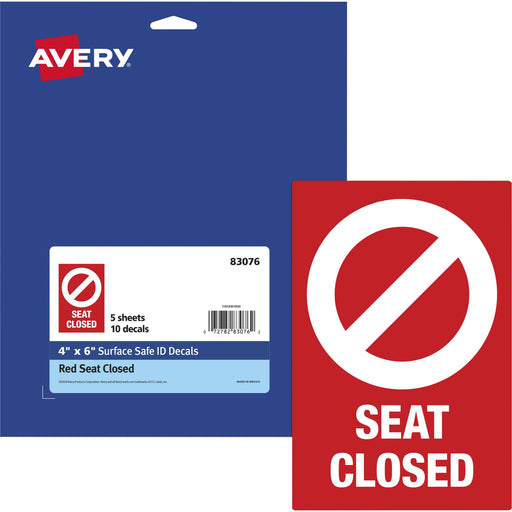 Avery® Surface Safe SEAT CLOSED Chair Decals