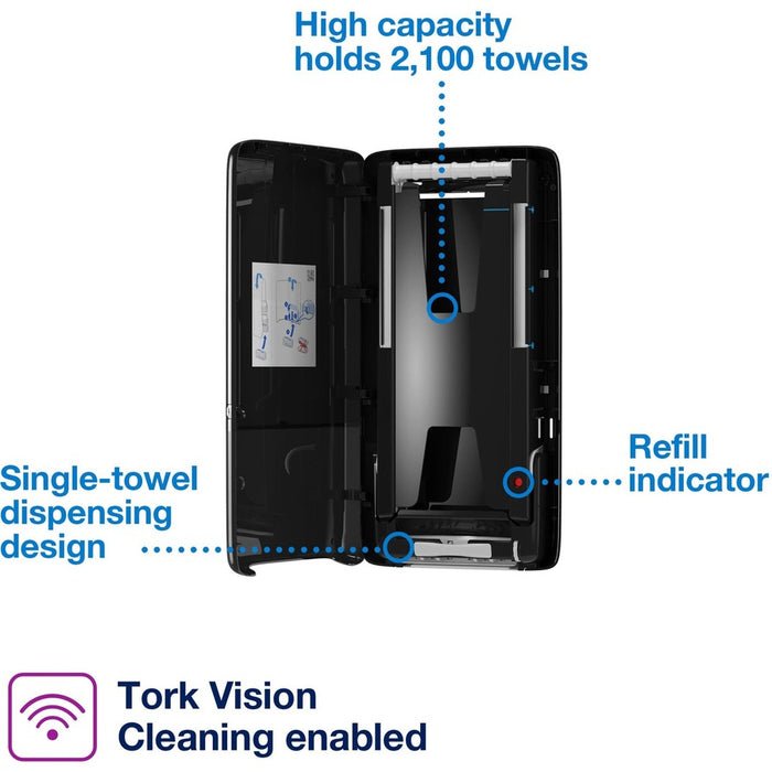 Tork PeakServe® Continuous Paper Hand Towel Dispenser Black H5