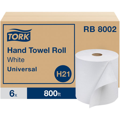 TORK Hand Towel Roll, White, Universal