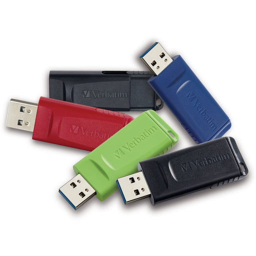 32GB Store 'n' Go® USB Flash Drive - 5pk - Assorted