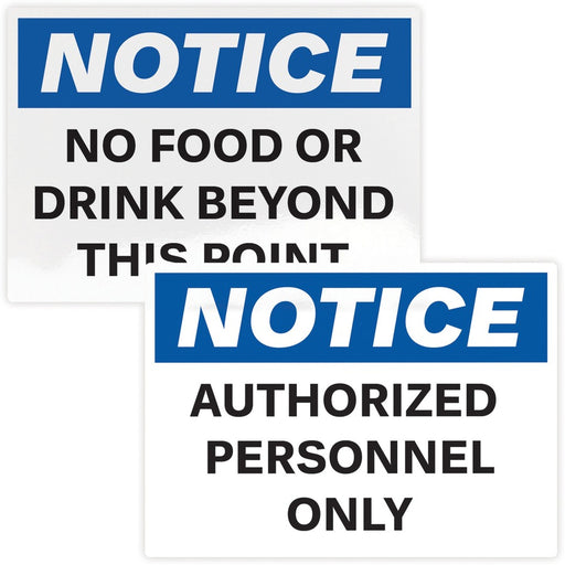 Avery® NOTICE Header Self-Adhesive Outdoor Sign
