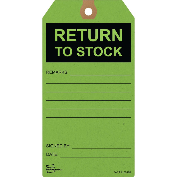 Avery® RETURN TO STOCK Preprinted Inventory Tags