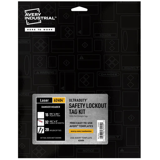 Avery® UltraDuty Hazard Warning Tag Kit