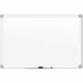 U Brands White Aluminum Framed Magnetic Porcelain Steel Board, 96" X 47"