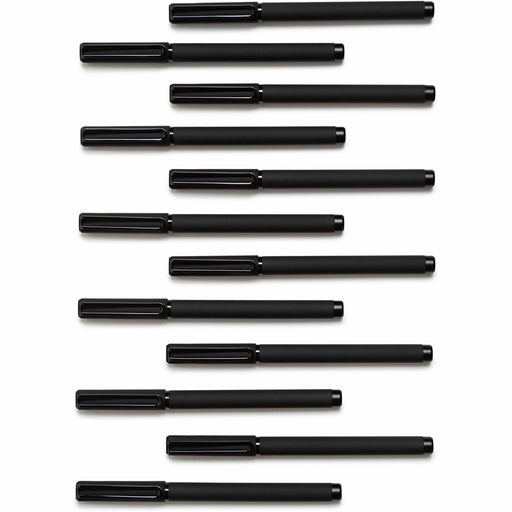 U Brands Catalina Soft Touch Midnight Porous Pens, 12 Count