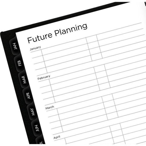 Mead Basic 2022-2023 Weekly Monthly Planner, Black, Large, 8 1/2" x 11"