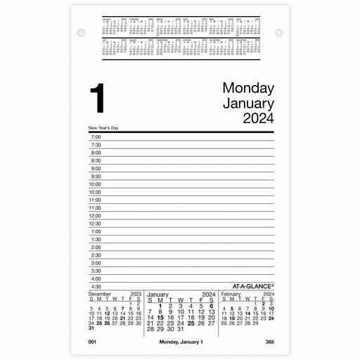 At-A-Glance Daily Pad-Style Desk Calendar Refill