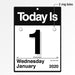 At-A-Glance "Today Is" Daily Wall Calendar Refill