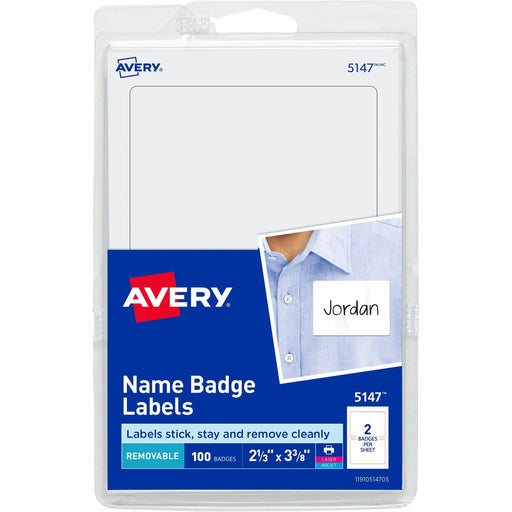 Avery® Print or Write Name Badge Labels