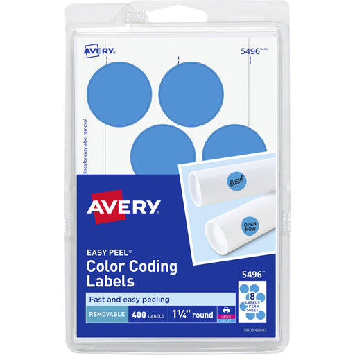 Avery® 1-1/4" Color-Coding Labels