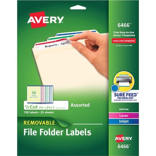 Avery® Removable Laser/Inkjet Filing Labels