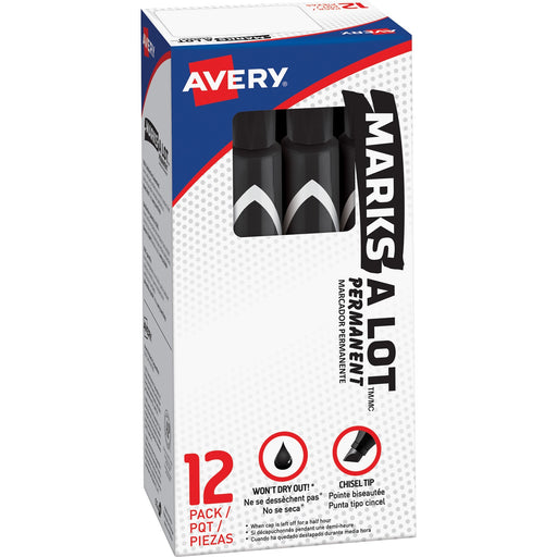 Avery® Marks A Lot Permanent Markers - Large Desk-Style Size