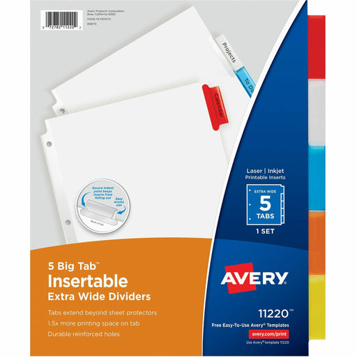 Avery® Big Tab Extra-Wide Insertable Dividers