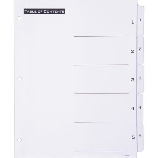 Avery® B/W Print Table of Contents Tab Dividers