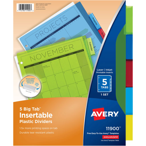 Avery® Big Tab Insertable Plastic Dividers