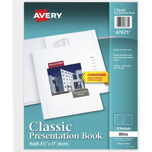 Avery® White Presentation Book